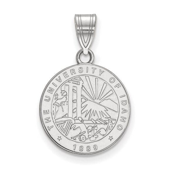 Sterling Silver U. of Idaho Medium Crest Pendant - Picture 1 of 4